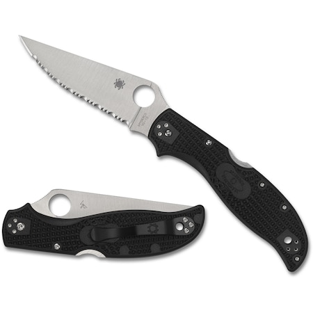 Spyderco 2024 Spyderco Reveal 9, Strech 2 Xl , Serrated Edge SPY-C258SBK